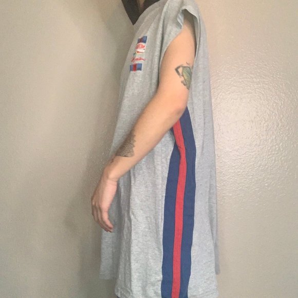 Y2K Nascar Striped Muscle Tank - Picture 2 of 6